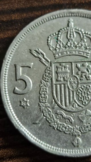 Moneda 5 Pesetas 1975 Juan Carlos I