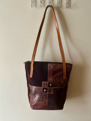 Bolso Petusco Piel Morado