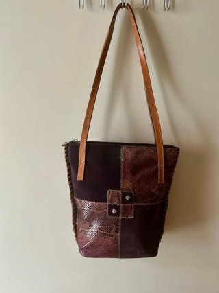 Bolso Petusco Piel Morado