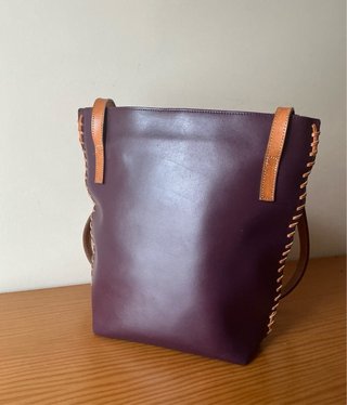 Bolso Petusco Piel Morado