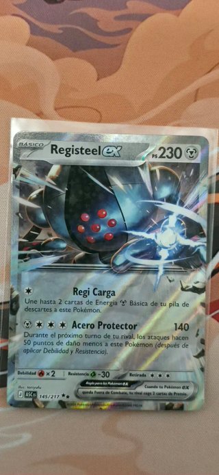 Registeel EX Carta Pokémon 145/217