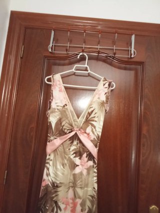 Vestido largo estampado floral
