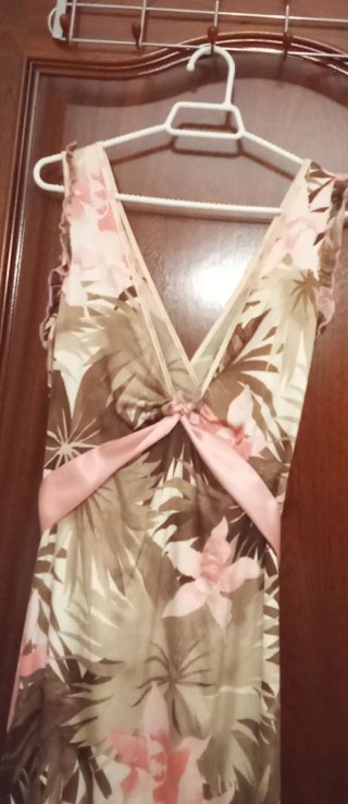 Vestido largo estampado floral