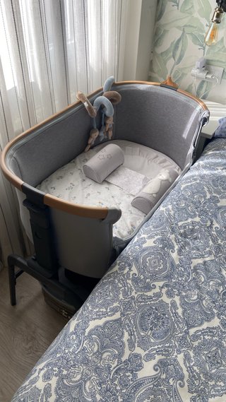 Mini Cuna Colecho Gris
