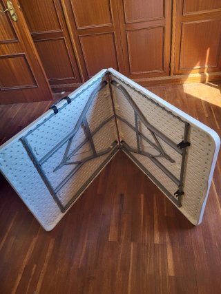 Mesa plegable rectangular