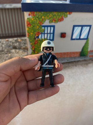 Estación de Policía Playmobil con Helicóptero