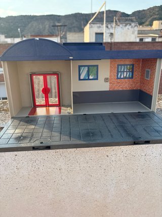 Estación de Policía Playmobil con Helicóptero