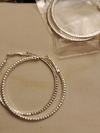Pendientes argolla grandes circonitas Vintages