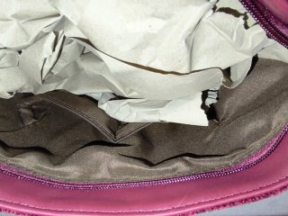 Bolso mediano de terciopelo sin estrenar