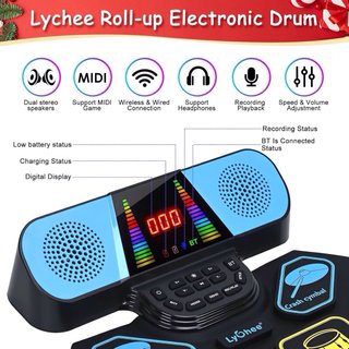 NUEVO Lychee batería electrónica 9 pads auriculare