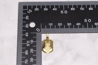 PLACA OSO-RELOJ, ORO 18K/1.4g