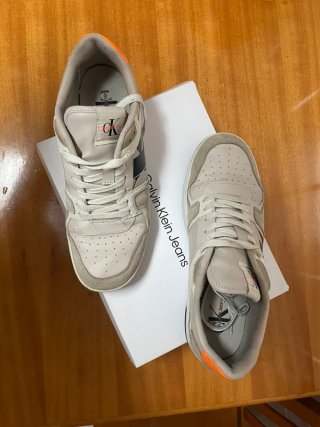 Sapatilhas Calvin Klein Bege/Laranja Tam 41