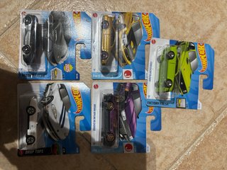Lote 5 Hot Wheels: Factory Fresh, Drop Tops, Impor