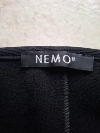 Vestito tubino NEMO nero/turchese tg 46