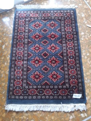 Tappeto persiano lana blu e rosso