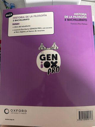 Historia de la Filosofía, 2 Bachillerato, Genio...