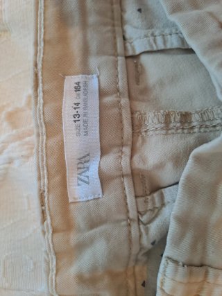 2 Pantalones Chinos Niño Talla 13-14.  Marca: Zara