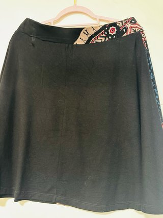 Falda Desigual Estampada Mandala
