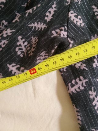 Blusa ancha estampada mangas abullonadas