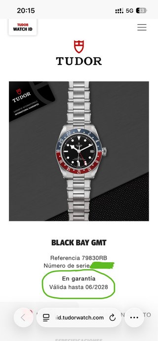 Reloj Tudor Black Bay GMT 41mm ***EN GARANTÍA***