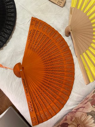 Lote de 6 abanicos decorados