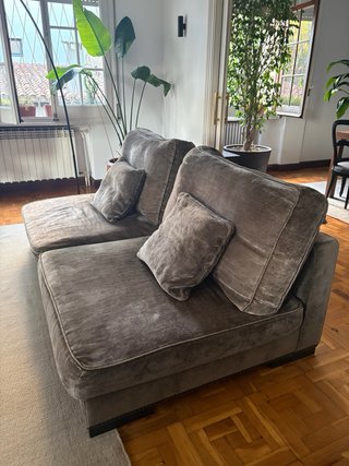 Sofá de diseño modulares en tela.