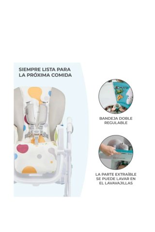 Trona infantil plegable y compacta