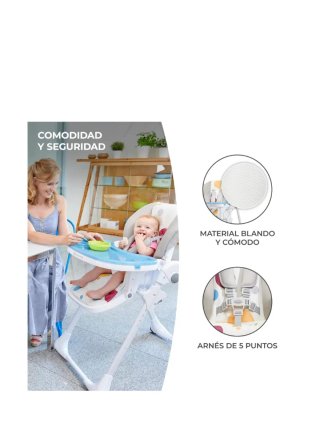 Trona infantil plegable y compacta