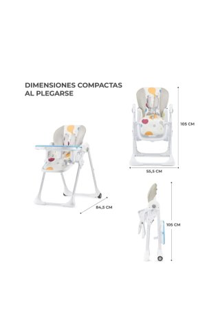 Trona infantil plegable y compacta