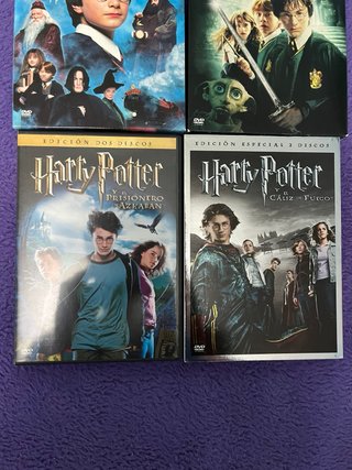 Lote 4 Películas DVD Harry Potter (Español)