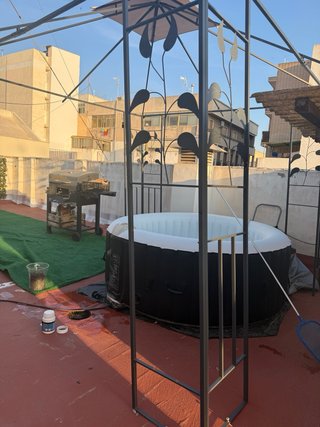 Estructura de terraza metálica