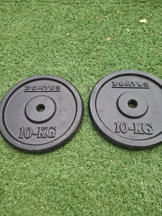2 Discos de Pesas Domyos 10kg