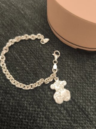 Pulsera "Tous" con Oso Plata