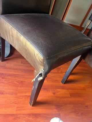 Juego de 6 Sillas Comedor Piel