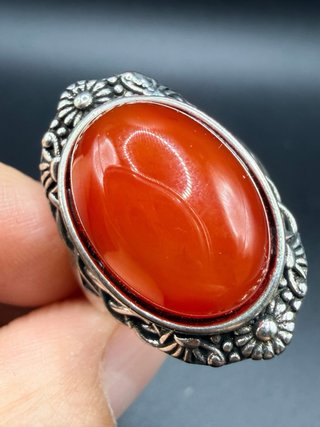 2 Anillos Ajustables de Lapislázuli y Cornalina