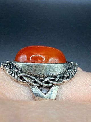 2 Anillos Ajustables de Lapislázuli y Cornalina