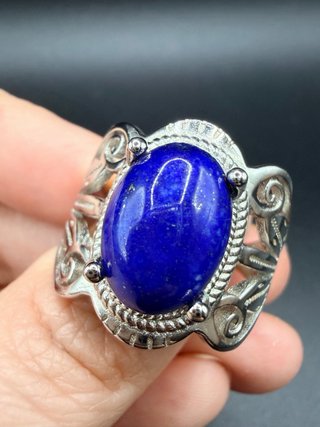 2 Anillos Ajustables de Lapislázuli y Cornalina