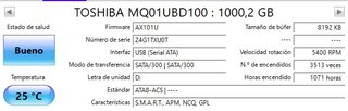 Disco Duro Externo Toshiba 1TB USB