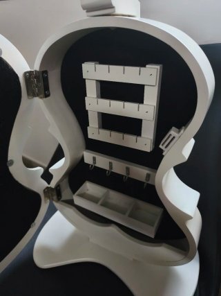 Joyero Madera Guitarra Blanco