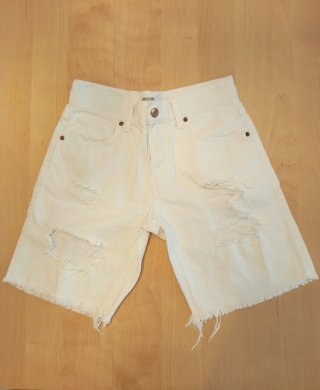 Bershka Vaqueros Blancos Rotos