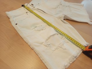 Bershka Vaqueros Blancos Rotos