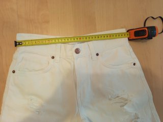 Bershka Vaqueros Blancos Rotos