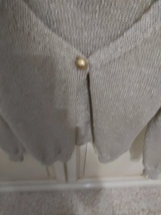 Maglia donna aperta in cotone colore beige,oro.