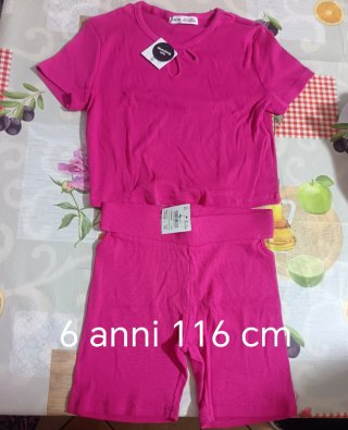 Completo 2 pezzi bimba 6 anni 116 cm