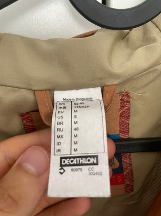 Chubasquero Quechua Talla L Marrón