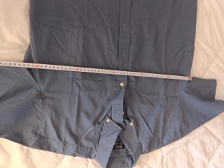 Camisa BASICS manga corta azul Talla M