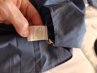Camisa BASICS manga corta azul Talla M
