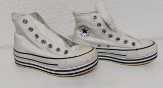 Sneakers Converse bianche con piattaforma Taglia 37.5