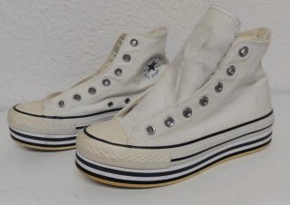 Sneakers Converse bianche con piattaforma Taglia 37.5