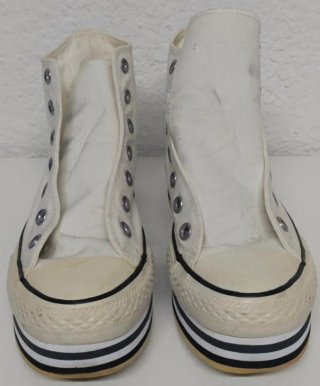Sneakers Converse bianche con piattaforma Taglia 37.5